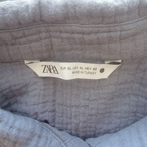 Zara Shirt Dress with Pockets. Size XL. - Picture 10 of 13